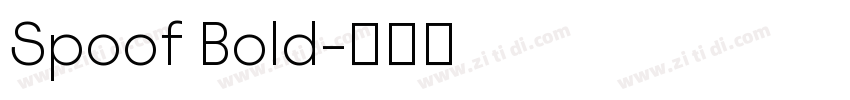 Spoof Bold字体转换